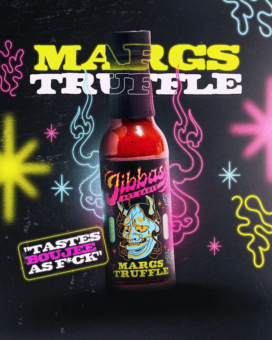 Jibba's Hot Sauce Meta ad for Margs Truffle sauce