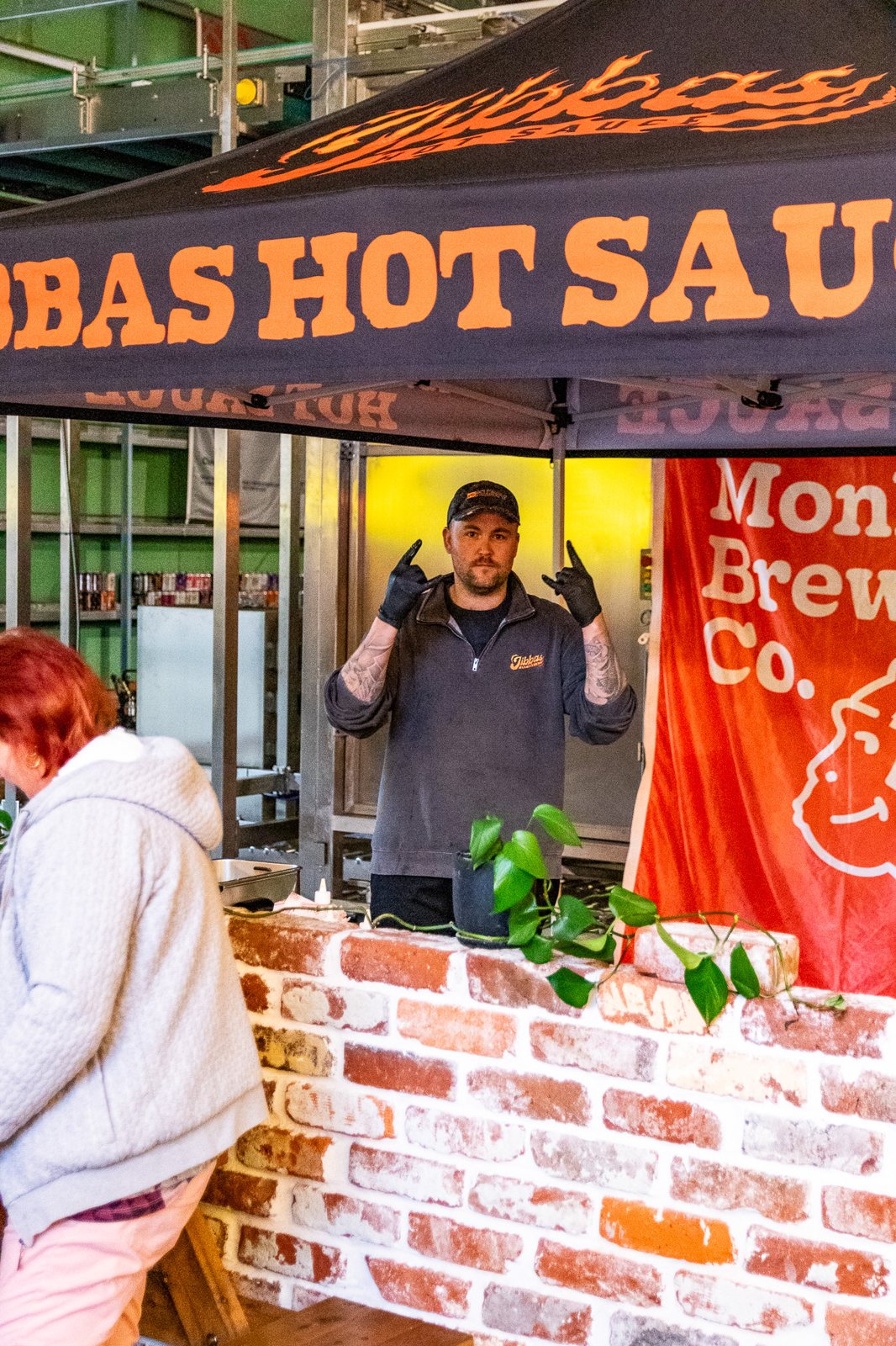 The Jibba's Hot Sauce stall at an event